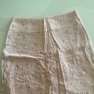 Floral skirt, zip up back